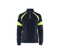 Sweatshirt avec parties haute-visibilité Blaklader Noir M