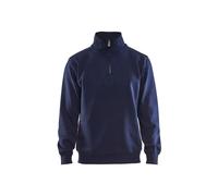 Sweatshirt col camionneur Blaklader Bleu M