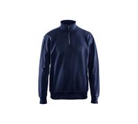 Sweatshirt col camionneur Blaklader Bleu XS