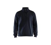 Sweatshirt col zippÃ© Blaklader Bleu XS