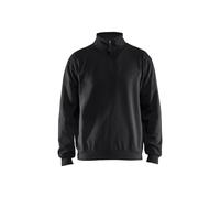 Blakläder Sweat de travail 3587 col zippé Noir M
