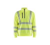 Sweatshirt col zippé haute-visibilité Blaklader Jaune 2XL