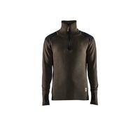 Sweatshirt en laine col zippÃ© Blaklader Bleu M