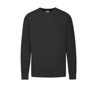 Sweatshirt Fruit of the Loom Lightweight Set-In Noir 2XL