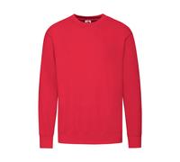 Sweatshirt Fruit of the Loom Lightweight Set-In Rouge 2XL