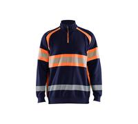 Sweatshirt haute visibilitÃ© Blaklader Bleu 4XL