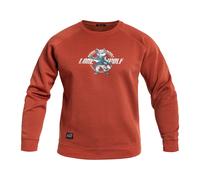 Sweatshirt Hawk Lone Wolf Pentagon - Maroon Red 4XL