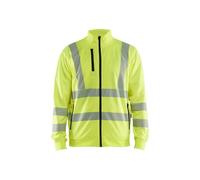Sweatshirt zippé haute visibilité Blaklader Jaune S