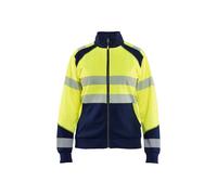 Sweatshirt zippé haute visibilité femme Blaklader Jaune S