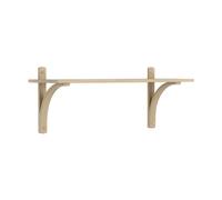 Swedese Étagère Levi à 1 plateau Chêne verni naturel-aluminium. 90 cm