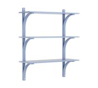 Swedese Étagère Levi à 3 plateau ILKE Blue-aluminium. 90 cm