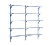 Swedese Étagère Levi à 5 plateau ILKE Blue-aluminium. 180 cm