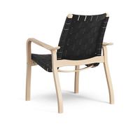 Swedese Fauteuil bas Primo hêtre laqué Noir