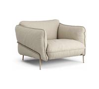 Swedese Fauteuil Continental Sealife Dark beige/white-nutmeg