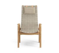 Swedese Fauteuil haut Primo avec repose-nuque chêne huilé Nature