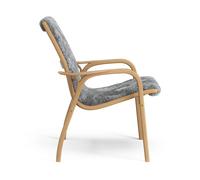 Swedese Fauteuil Laminett chêne huilé/peau de mouton Scandinavian Grey (gris)