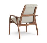 Swedese Fauteuil Laminett noyer huilé/peau de mouton Moonlight (beige)