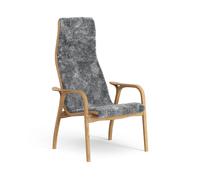 Swedese Fauteuil Lamino chêne huilé/peau de mouton Scandinavian Grey (gris)