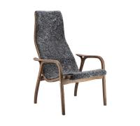 Swedese Fauteuil Lamino chêne/peau de mouton Special Edition Rubio Monocoat Chocolate-Charcoal