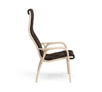 Swedese Fauteuil Lamino hêtre laqué/peau de mouton Espresso (marron)