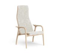 Swedese Fauteuil Lamino hêtre laqué/peau de mouton Offwhite (blanc)