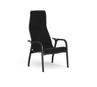 Swedese Fauteuil Lamino Peau de mouton black-hêtre lasuré noir