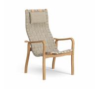 Swedese Fauteuil haut Primo avec repose-nuque chêne huilé Nature