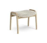 Swedese Repose-pieds pour enfant Lamini chêne laqué/peau de mouton Moonlight (beige)