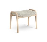 Swedese Repose-pieds pour enfant Lamini hêtre laqué/peau de mouton Moonlight (beige)