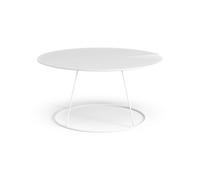 Swedese Table avec relief Breeze Ø80 cm Blanc