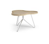 Swedese Table Flower mono 62x66 cm H39cm-chêne naturel-chrome