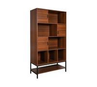swe ibliothèque décor noyer 9 compartiments WALNUT