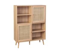 swe uffet décor bois et cannage 2 portes 90cm BOHÈME