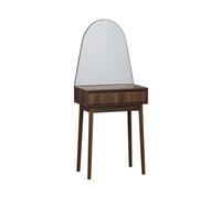 swe oiffeuse décor bois miroir arrondi 1 tiroir LINEAR