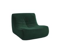 swe auteuil chauffeuse en velours style contemporain 1 place vert SOKOL
