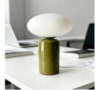 sweeek Lampe de table intérieur céramique et verre Ø25 5cm kaki - Lyra LYRA