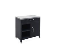 sweeek - Meuble de Cuisine extérieure en Acier L80cm avec 1 tiroir. 1 Porte et 2 étagères de Rangement