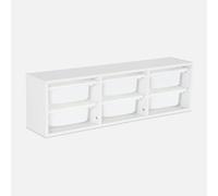sweeek - Meuble de rangement pour enfant. blanc. 6 bacs en plastique