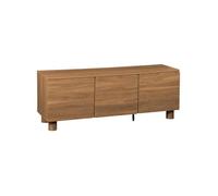 sweeek - Meuble TV décor bois 3 portes 140cm AYANA