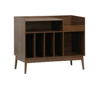 Meuble vinyle vintage décor bois 100cm NEPAL