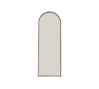 sweeek - Miroir arche sur pied bois d'hévéa pied en acier 170cm LIAM