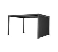 sweeek - Pergola bioclimatique aluminium et acier 4x3m + auvent 3m Palace PALACE 4X3M + AUVENT 3M
