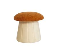 Pouf Champignon Enfant Avec Rangement Teddy Et Velours - Shroumy Terracotta TU