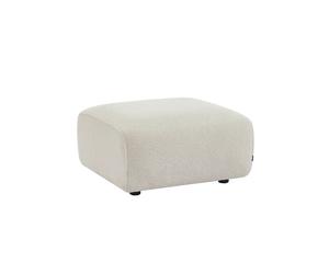 sweeek - Pouf, repose-pieds pour canapé 2 places Wallas bouclette WALLAS