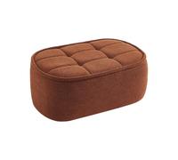 sweeek - Pouf. Repose-Pieds pour chauffeuse 1 Place Boni Bouclette texturée Terracotta L 91 x P 63 x H 40cm - Boni