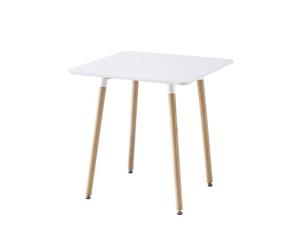 sweeek - Table à manger carrée scandinave pieds bois 2 places HEDVIG 70X70CM