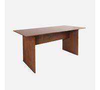 sweeek - Table à Manger rectangulaire décor Bois sculpté 4-6 Places. 170cm. Couleur Noyer