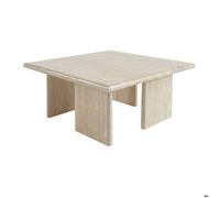 sweeek Table basse carré effet travertin 80 x 80cm TILOS