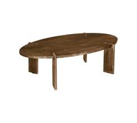 sweeek - Table Basse Ovale en Bois de manguier Massif 120cm