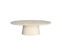 sweeek - Table basse ovale finition effet béton NELL